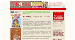Desktop Screenshot of miriam.sk
